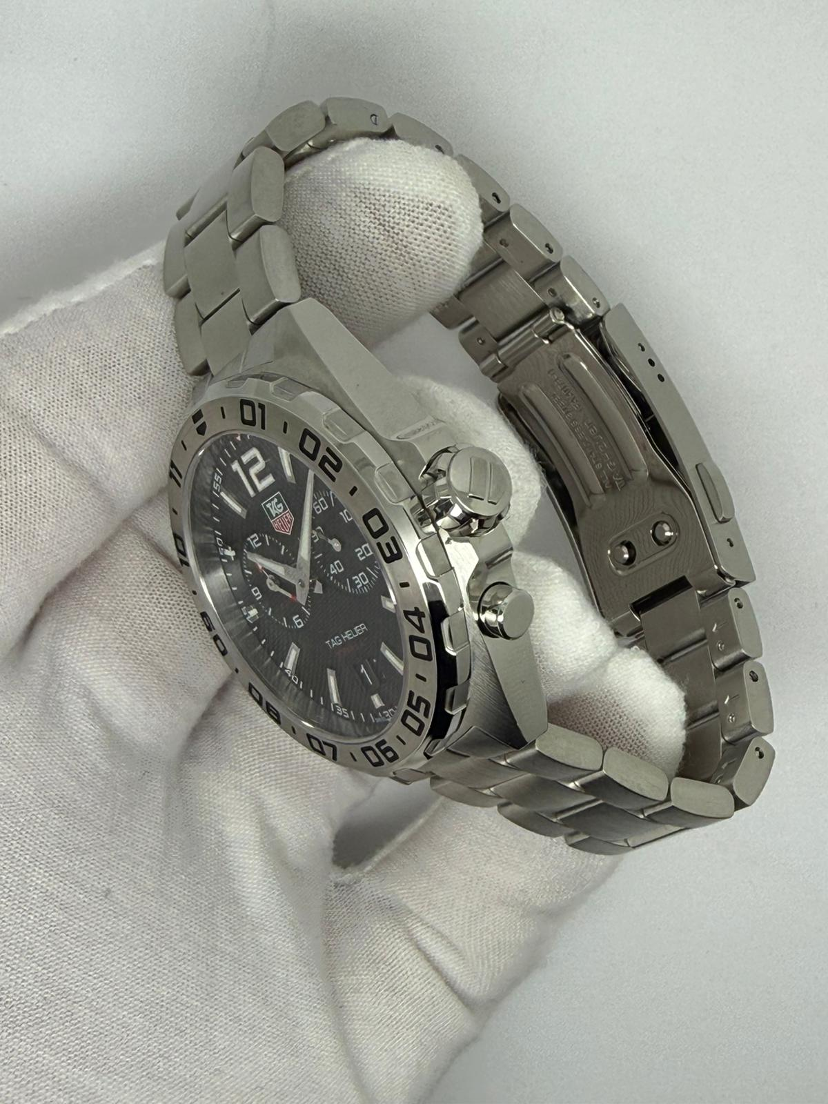 TAG Heuer Formula 1 Quartz Alarm 41mm Stainless Steel Black Dial