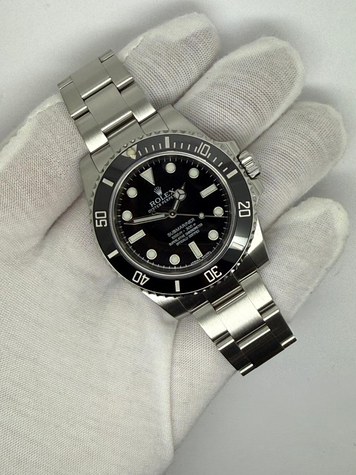 Rolex Submariner No Date 40mm Stainless Steel Black Dial & Bezel 114060 2015