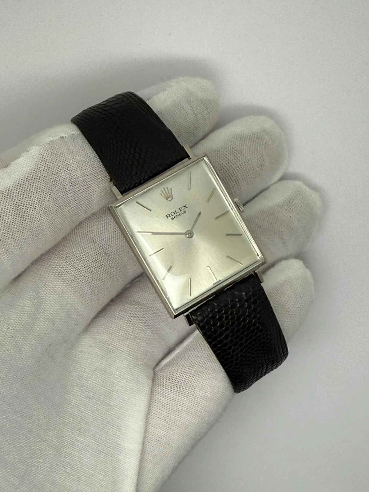 Rolex Cellini 30×26mm 18ct White Gold Manual Wind 3607 1960s