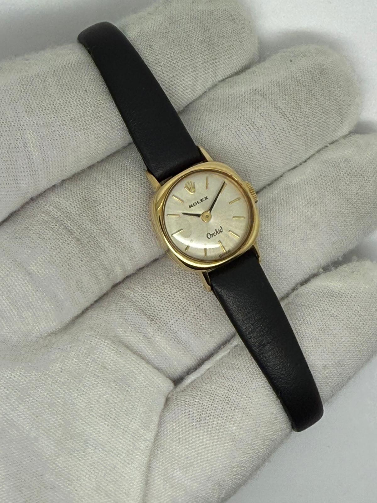Rolex Orchid Ladies 18mm Solid 18ct Yellow Gold Manual Wind 1978
