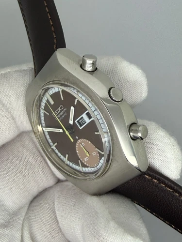 Seiko Automatic Chronograph 40mm Chocolate Brown Dial 6139-8020 1971