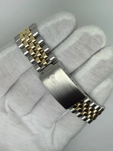 Rolex Oyster Perpetual Datejust 36mm Stainless Steel & 18ct Yellow Gold Champagne Dial Jubilee Bracelet 16013 1980