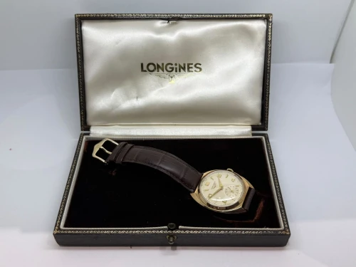Longines Manual Wind 34mm Solid 9ct Gold Sub Seconds 1958