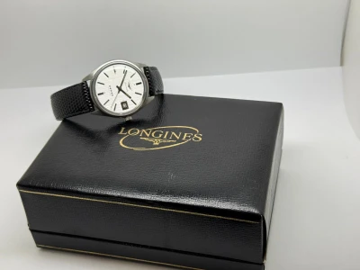 Longines Admiral Automatic 34mm Stainless Steel Silver Linen Dial 8181-1 1967