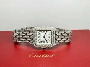Cartier Panthère Medium 27mm Stainless Steel Diamond Set Silver Dial WSPN007 2025