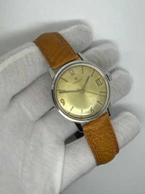 Zenith Manual Wind 36mm Stainless Steel Silver Dial Patina 077.A.994 1960s