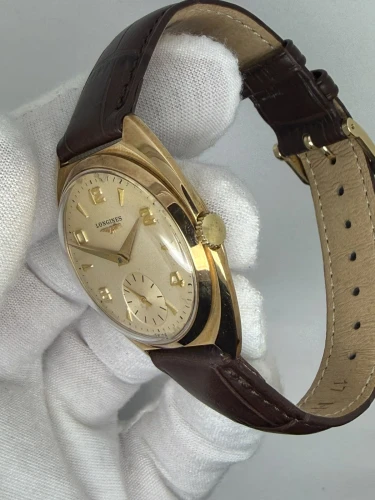 Longines Manual Wind 34mm Solid 9ct Gold Sub Seconds 1958
