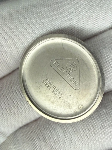 Election Vintage Manual Wind 34mm Stainless Steel 17 Jewel Swiss Watch 1950s
