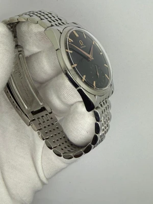 Omega Manual Wind 34.5mm Stainless Steel Gloss Black Dial 2900-4 1958