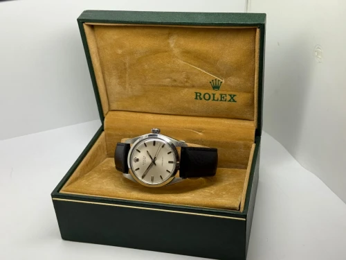 Rolex Oyster Precision 34mm Stainless Steel Silver Sunburst Dial 6426 1972