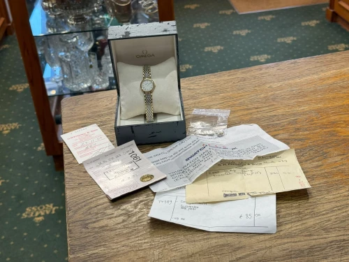 Omega Seamaster Ladies Quartz 22mm Steel & Gold Plated White Roman Dial DL 7950.897 1989