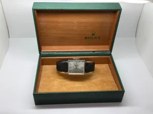 Rolex Cellini 30×26mm 18ct White Gold Manual Wind 3607 1960s