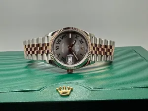 Rolex Oyster Perpetual Datejust 36mm Steel & 18ct Rose Gold Wimbledon Dial 126231 2021