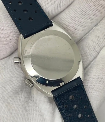 Omega Chronostop Genève 35mm Stainless Steel Blue Dial Chronograph 146.009 1969