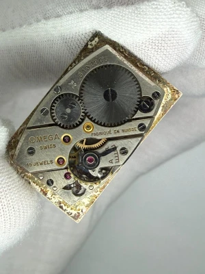 Omega Tank Manual Wind 32x26mm Steel Art Deco Dial 1939
