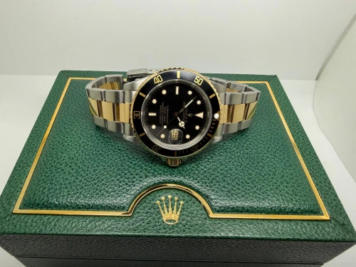 Rolex Submariner Date 40mm Stainless Steel & 18ct Yellow Gold 16803 1987 Full Collectors Set