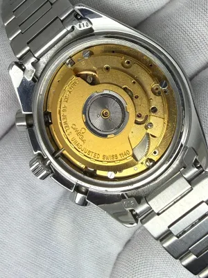 Omega Speedmaster Automatic Speedy Reduced 39mm Stainless Steel Black Chronograph Dial Tachymetre Bezel 175.0032 1990