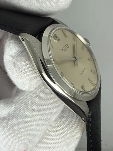 Rolex Oyster Precision 34mm Stainless Steel Silver Sunburst Dial 6426 1972