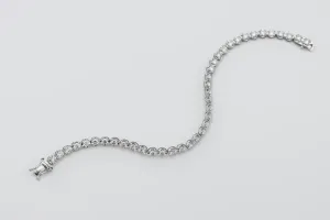 18ct White Gold Diamond Bracelet  4.00ct Natural Brilliant Cut Diamonds SI / I