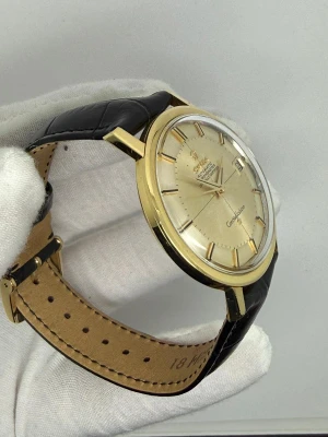 Omega Constellation Automatic Chronometer 36mm 18ct Yellow Gold Pie Pan Dial 168.004/14SC 1963