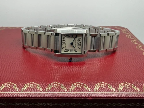 Cartier Tank Française Ladies 20x25mm Stainless Steel 3217 2024 Unworn