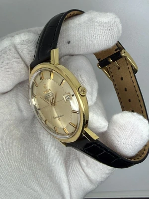 Omega Constellation Automatic Chronometer 36mm 18ct Yellow Gold Pie Pan Dial 168.004/14SC 1963