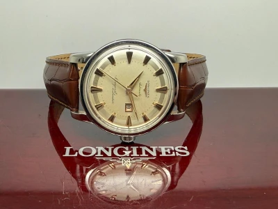 Longines Conquest Calendar Automatic 35mm Stainless Steel Two Tone Dial 9004-8 1959