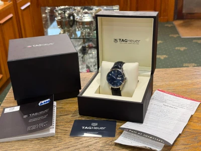 TAG Heuer Carrera Calibre 5 Automatic 41mm Stainless Steel Blue Sunray Dial WAR201E.FC6292 2017