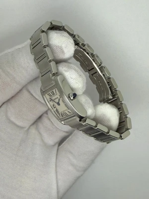 Cartier Tank Francaise Ladies 20x25mm Stainless Steel White Roman Dial Bracelet 2384 2005–2010