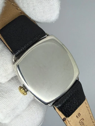 Waltham USA Manual Wind Antique Wristwatch 28 x 28mm Sterling Silver Dennison Cushion Case 1924