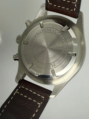 IWC Pilot Spitfire Chronograph 42mm Stainless Steel Silver Dial Day-Date Circa 2012 IW371702