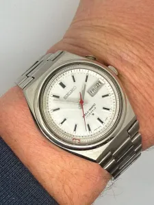 Seiko Bell-Matic Alarm Watch 38mm Stainless Steel 4006-6031 1974