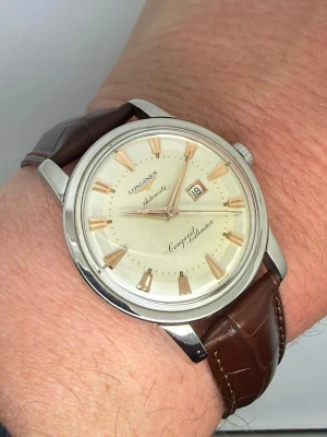 Longines Conquest Calendar Automatic 35mm Stainless Steel Two Tone Dial 9004-8 1959