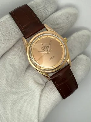 Universal Geneve Polerouter Deluxe 35mm 18ct Rose Gold Automatic 10357-1 1950s