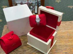 Omega Constellation My Choice Ladies 22.5mm Stainless Steel Diamond Bezel Mother of Pearl Dial 895.1243 1999