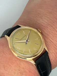 Jaeger-LeCoultre Manual Wind 34mm Solid 18ct Rose Gold 1950s