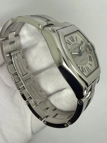 Cartier Roadster 37mm Stainless Steel Silver Roman Dial 2510 Circa 2008