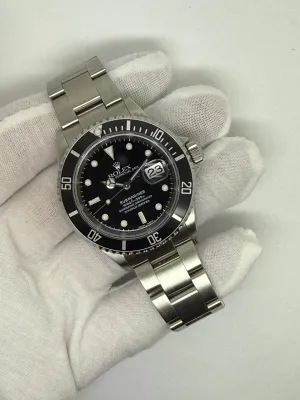 Rolex Submariner Date Rolex Certified Pre-Owned CPO 40mm Stainless Steel 16610 2005 Full Set