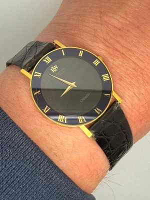 Raymond Weil Othello Quartz 18ct Gold Plated Ultra Thin Case 124 1990