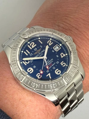 Breitling Colt GMT Automatic Chronometer 40mm Stainless Steel Black Dial A3235011 2008