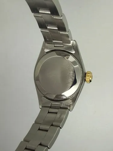 Rolex Oyster Perpetual Ladies 24mm Stainless Steel & 18ct Yellow Gold White Roman Dial 6619 1963