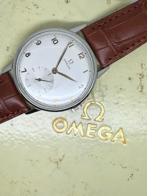 Omega Jumbo Manual Wind 37x44mm Stainless Steel Silver Dial 2272 1952