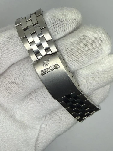 Enicar Sherpa Star Automatic Day-Date 38mm Stainless Steel Silver Dial 257-02-01 1970s