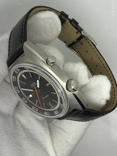 Omega Chronostop Seamaster 41mm Stainless Steel Black Dial 145.008 1969