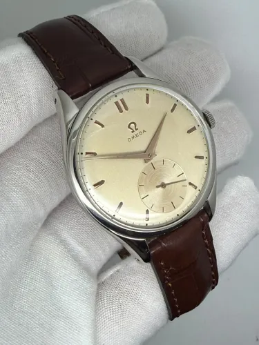 Omega Jumbo Manual Wind Vintage Wristwatch 37mm Stainless Steel Silver Dial 2580/2505 1947