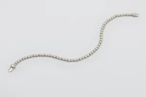18ct White Gold Diamond Bracelet – 2.00ct Natural Brilliant Cut Diamonds