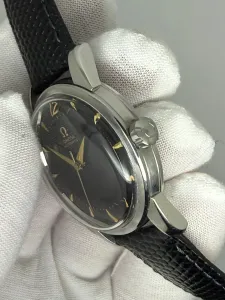 Omega Seamaster Automatic 34mm Stainless Steel Black Gilt Dial 2846 4 SC 1956