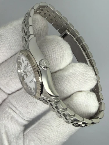 Rolex Ladies Datejust 28mm Stainless Steel & 18ct White Gold White Roman Dial 279174 2018