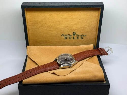 Rolex Oyster Perpetual Air-King 34mm Dark Blue Galaxy Patina Dial 5500 1964