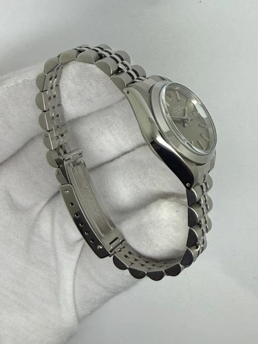 Rolex Oyster Perpetual Date Ladies 26mm Stainless Steel Slate Grey Dial 6916 1982